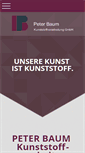 Mobile Screenshot of baum-kunststoffverarbeitung.de